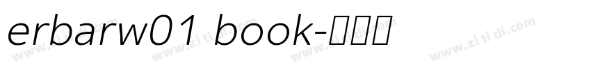erbarw01 book字体转换